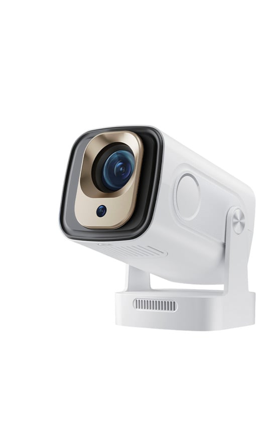 TORIMA Hy260 Pro Mini Taşınabilir Sinema Projektörü Ev Sineması Android Akıllı Projeksiyon Cihazı Beyaz