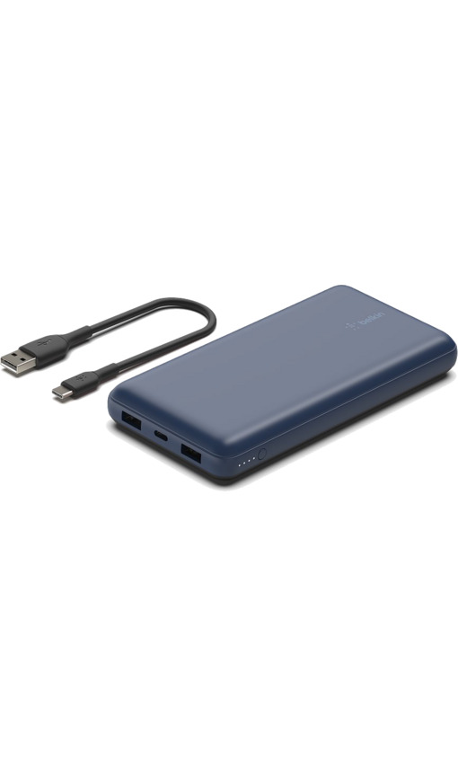 BELKIN 20000  15W 2 Usb A- Type-C Taşınabilir Şarj Cihazı Mavi
