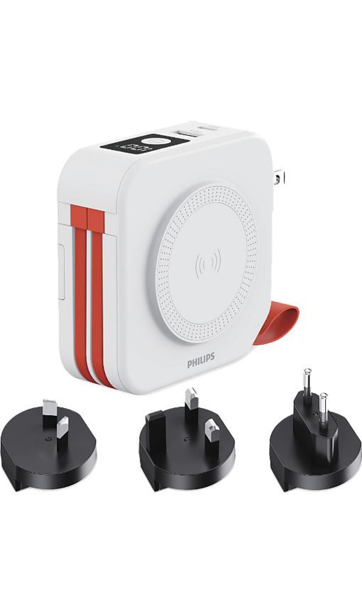 PHILIPS DLP4347CW/00 10.000 mAh Dahili USB-C, Lightning Kablolu MagSafe Hızlı Taşınabilir Şarj Cihazı Beyaz