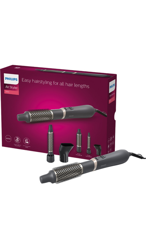 PHILIPS BHA301/00 Argan Yağı Seramik Kaplama, +3 Aparat, 3 Isı ve Hız Ayarı Saç Şekillendirme ve Kurutma Seti 